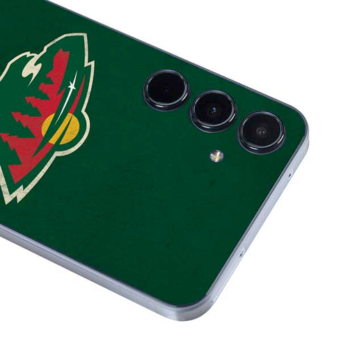 NHL Minnesota Wild Distressed Galaxy A36 5G Skin